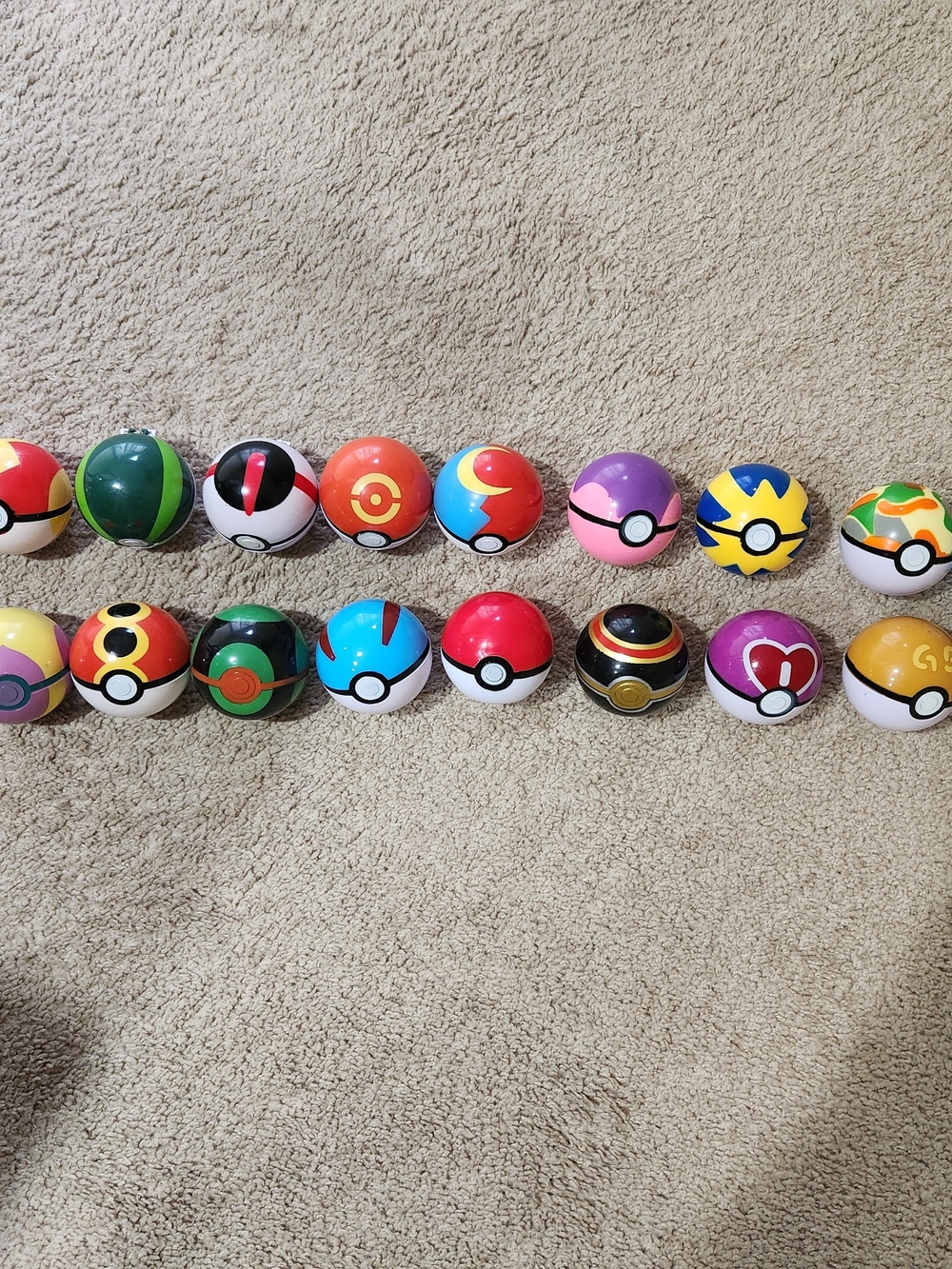 18 Collectible Poké Ball Toy Set - Multi-Color